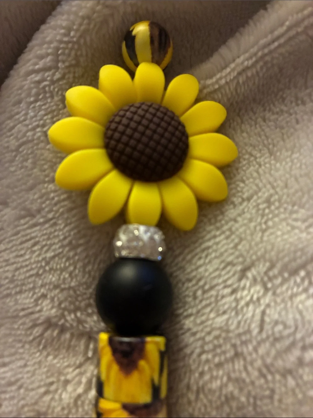 Sunflower Makeup Brush Set - Yellow Black White Floral